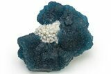 Blue, Cubic/Octahedral Fluorite Encrusted Quartz - Inner Mongolia #224768-1